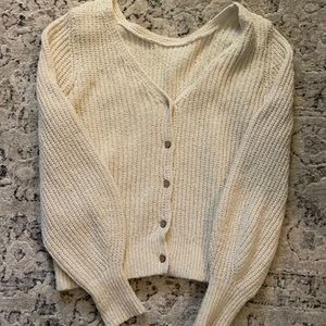Cream colored slouchy pullover